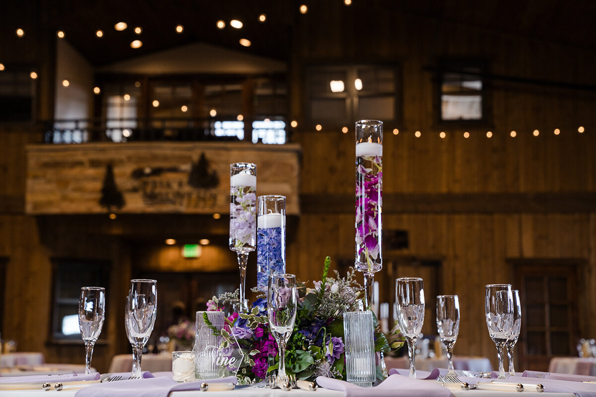 wedding table decor ranch wedding