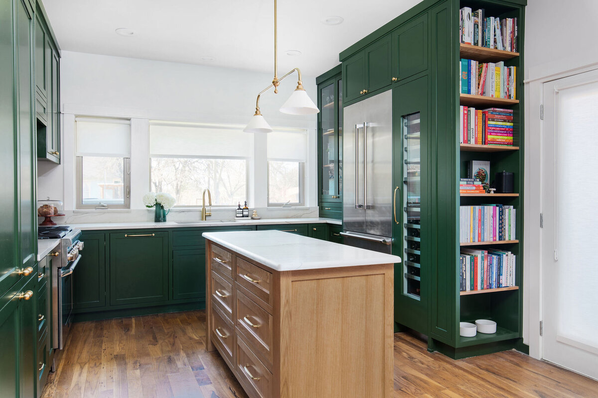 Hello Home Traditional Design Green Inset Cabinets 4