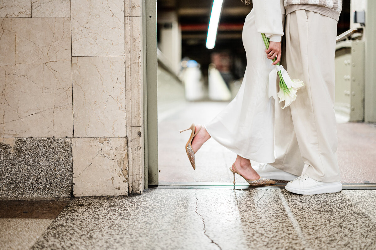 new york city grand terminal station engagement session