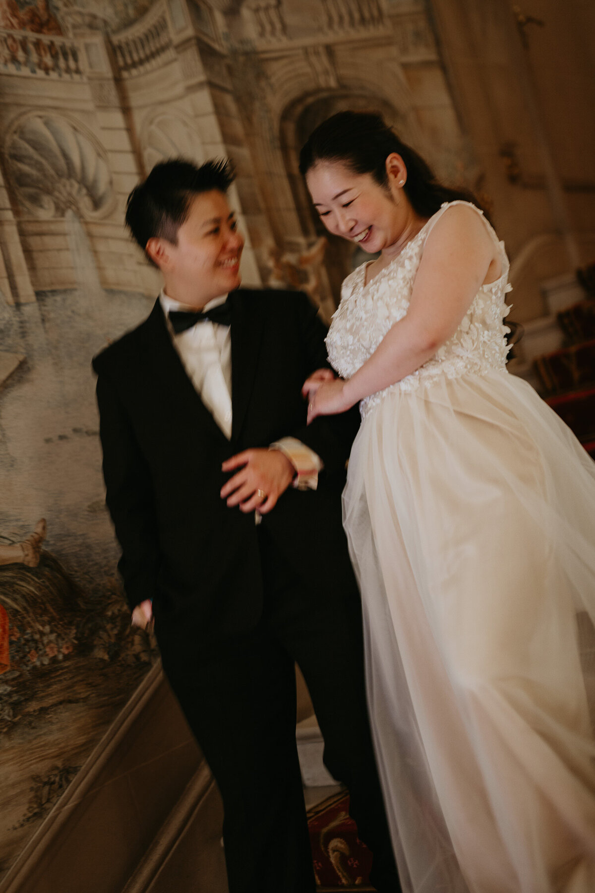 Same sex couples portraits at The Ritz in London.