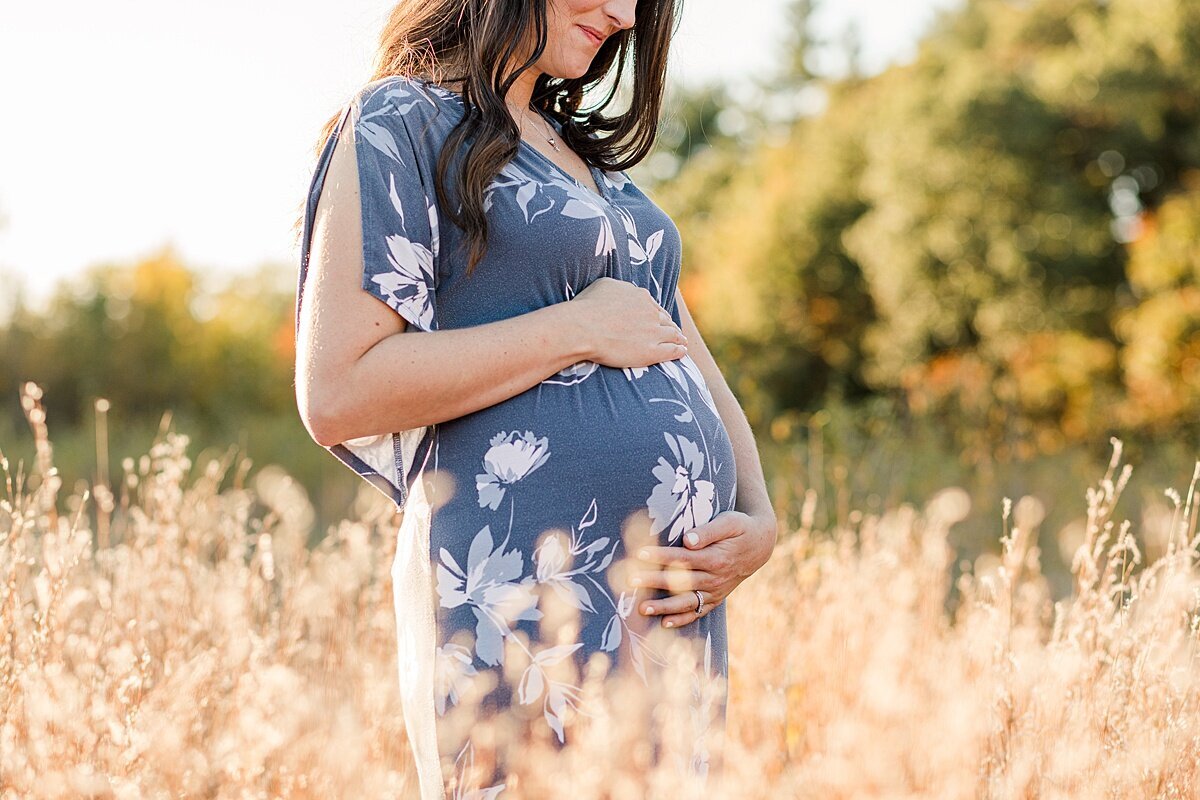 Wayland Maternity Photo Session with Sara Sniderman Photography  at Greenway Conservation Land, Wayland Massachusetts