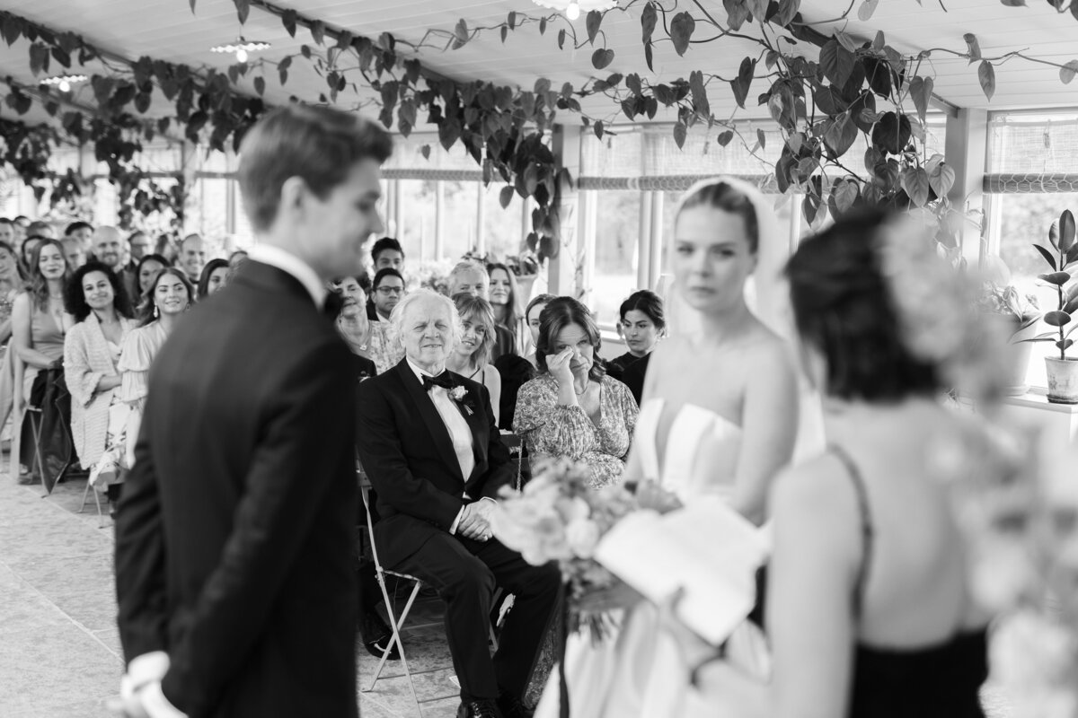 Wedding ceremony at Kin House