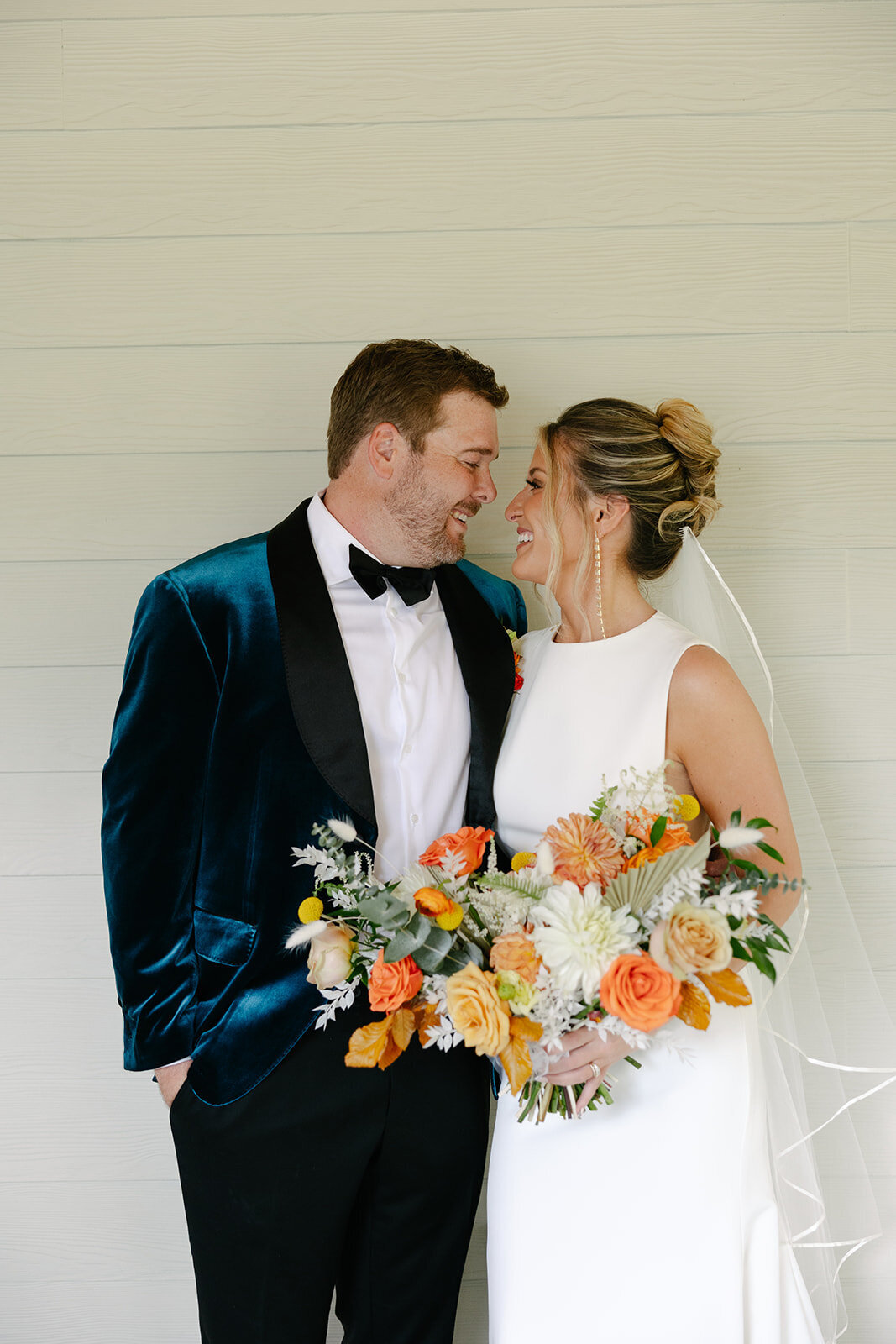 colorful bridal bouquet
