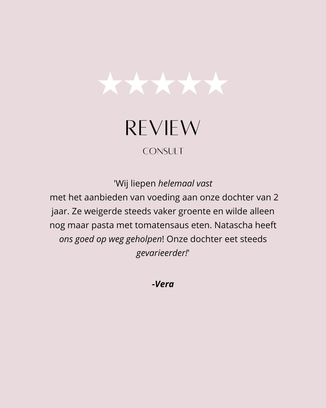 Consult review opgroeitips voedingsadvies