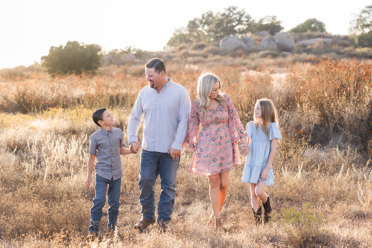 Wright's-Field-Family-Photoshoot-san-diego-walking-in-field