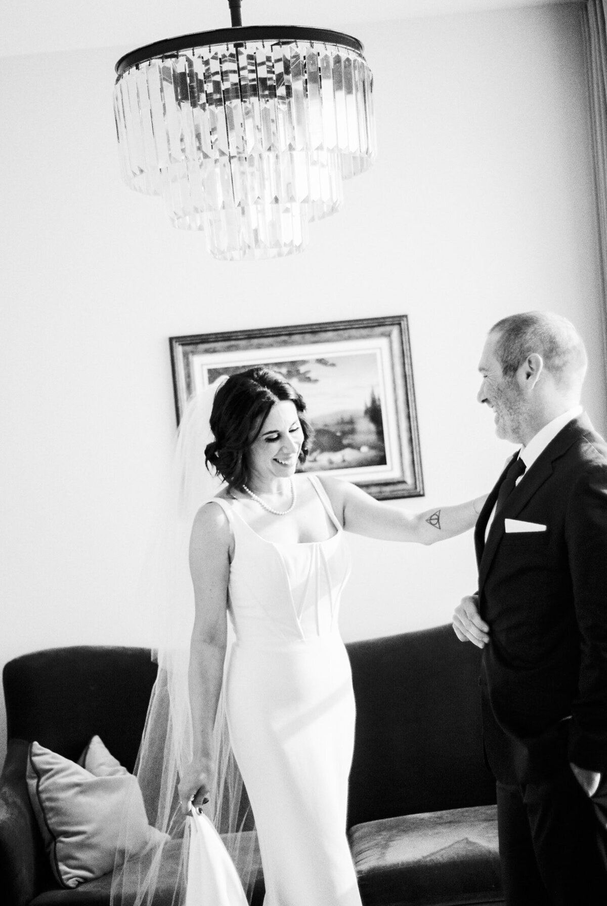 wedding first look