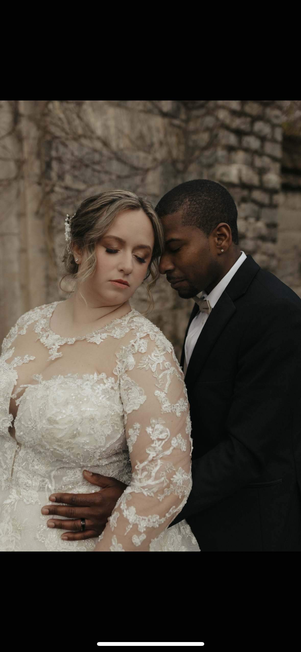 romantic bridal couple portraits in New England