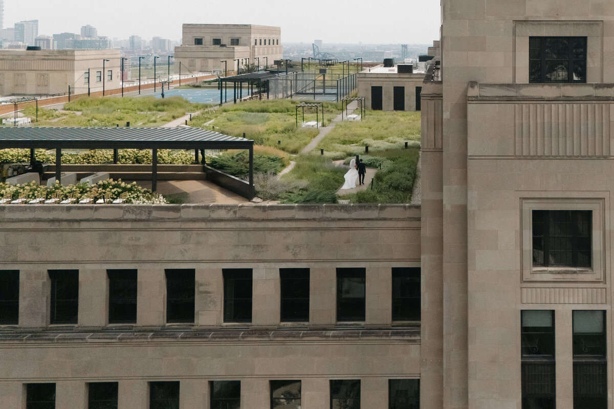 Fashion forward editorial wedding photography at Old Post Office Chicago showcases Lauren Alatriste's sophisticated approach to ceremony coverage, creating magazine-worthy imagery that balances architectural beauty with luxury wedding aesthetics.