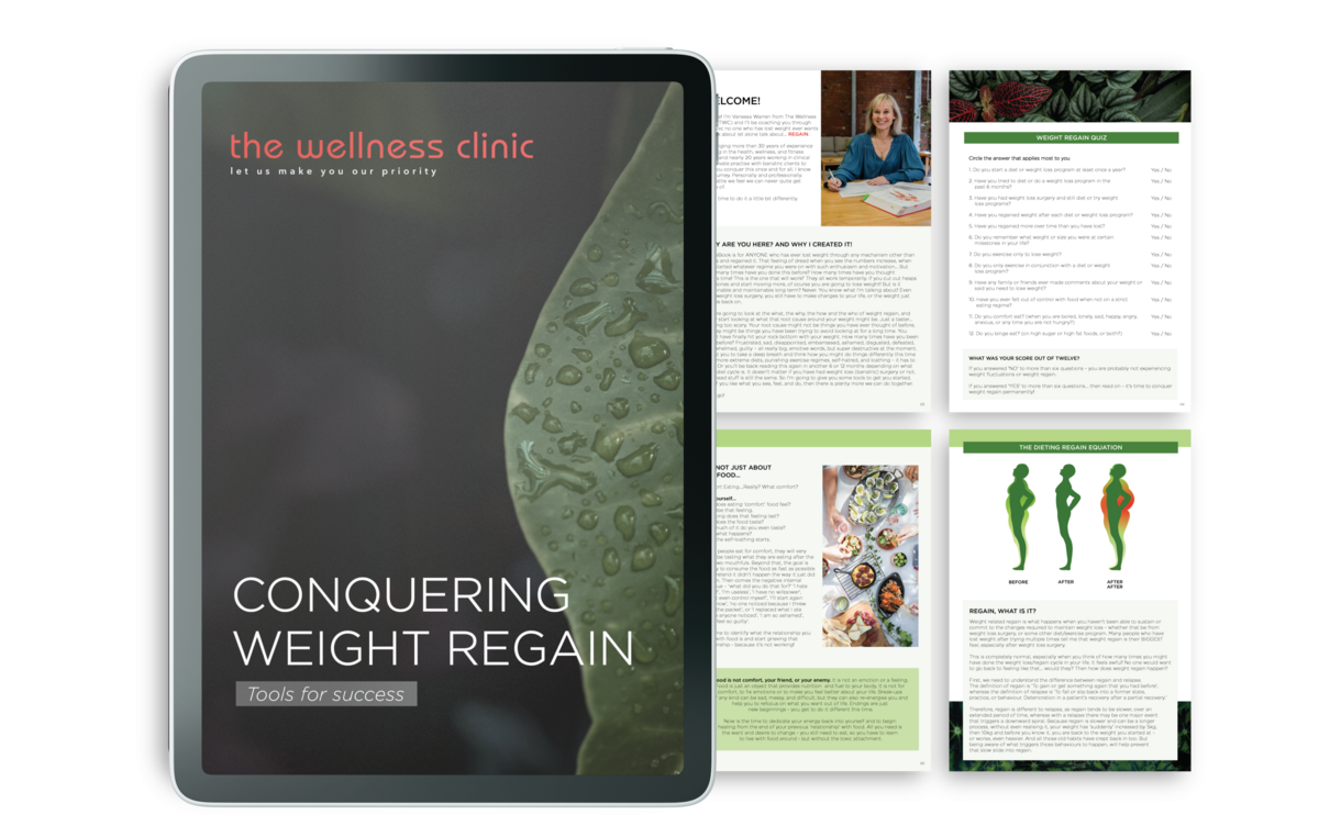 eBook format design about health and wellness.