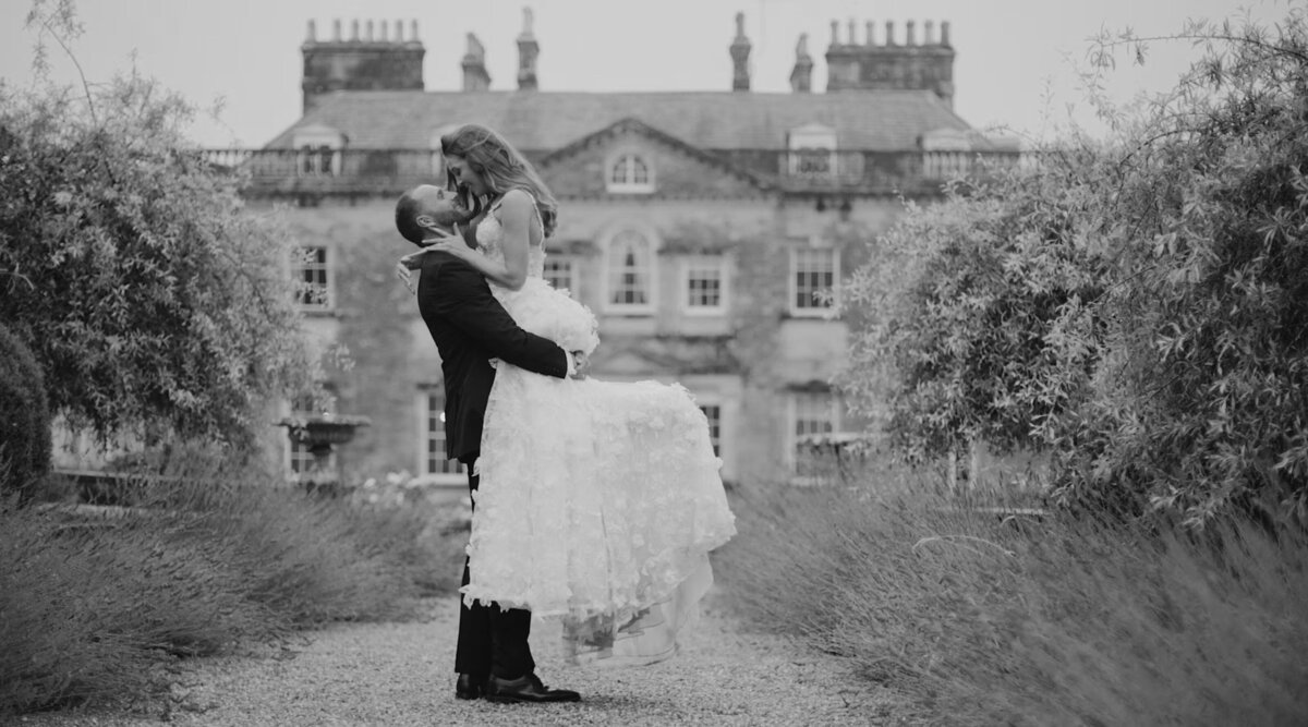 Cover for wedding film at Came House