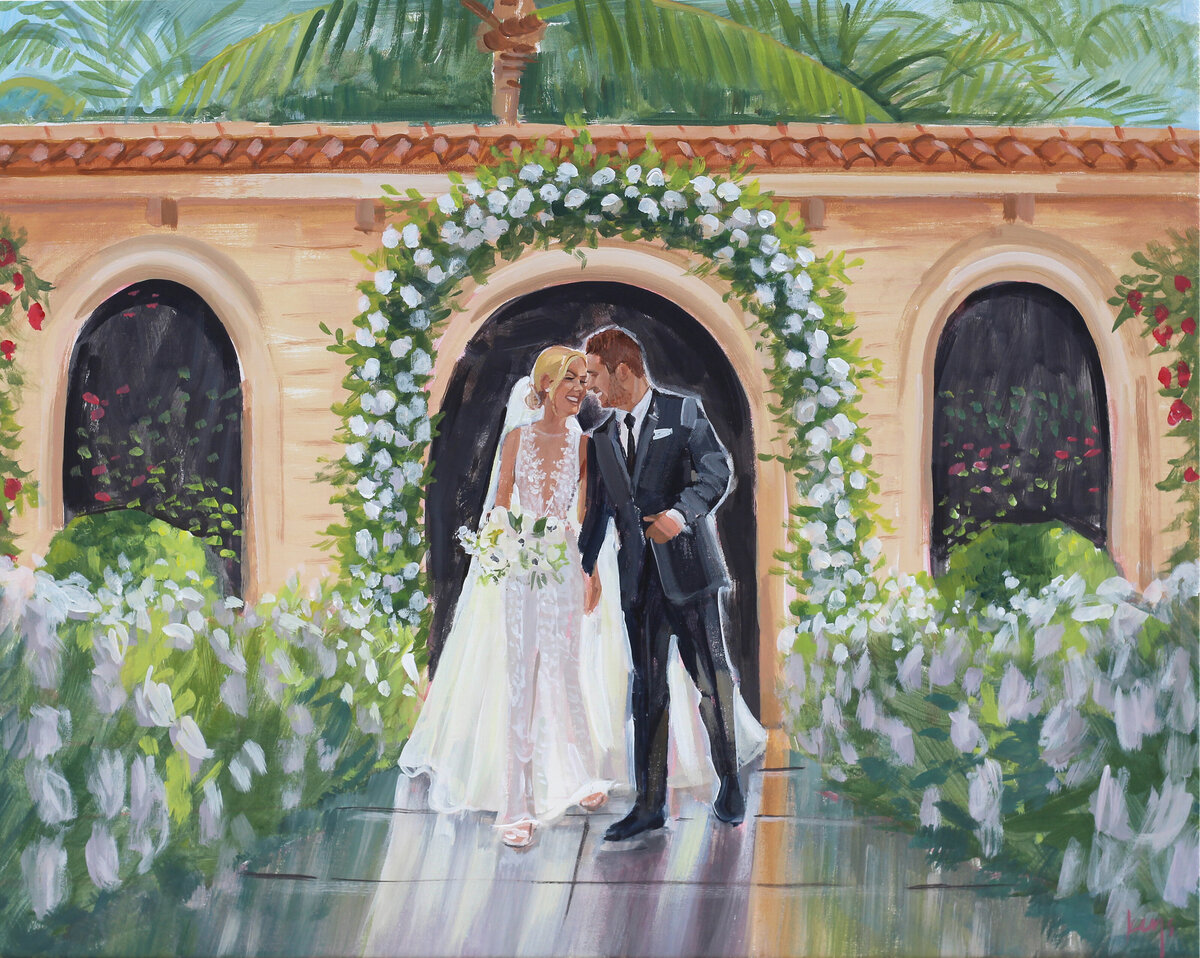 Wedding Painting Commissions by Ben Keys | Naples Photo Commission, Rachel Goldstein, hi res