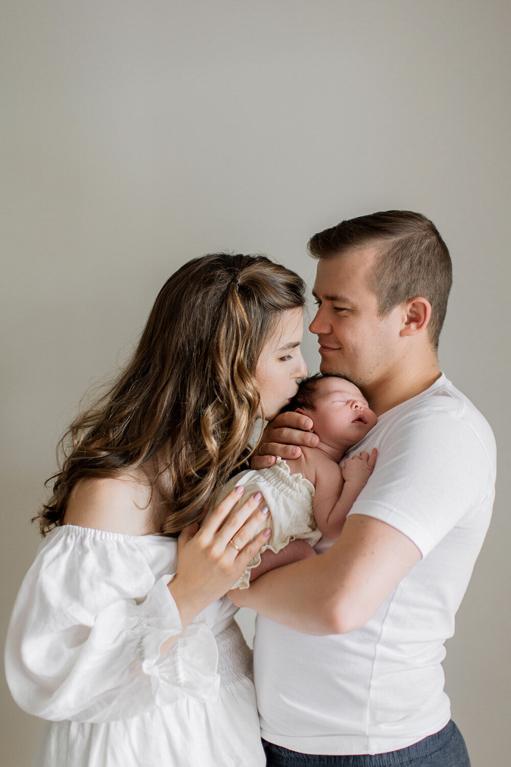 In-home newborn photography in natural style