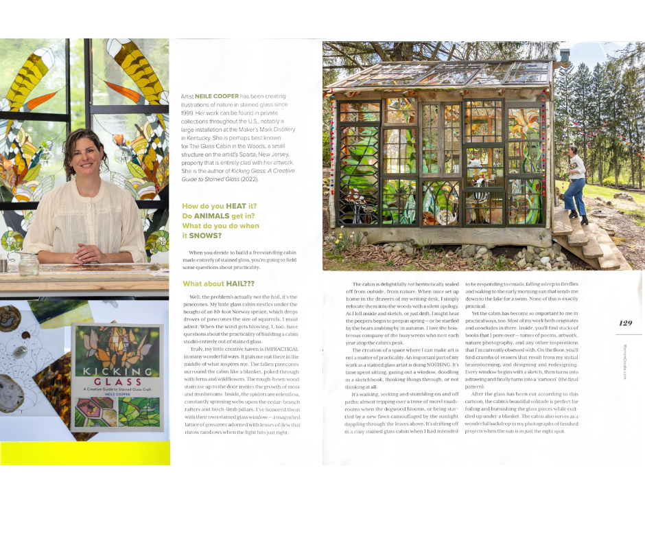 Where Women Create Magazine feature The Glass Cabin Studio Neile Cooper