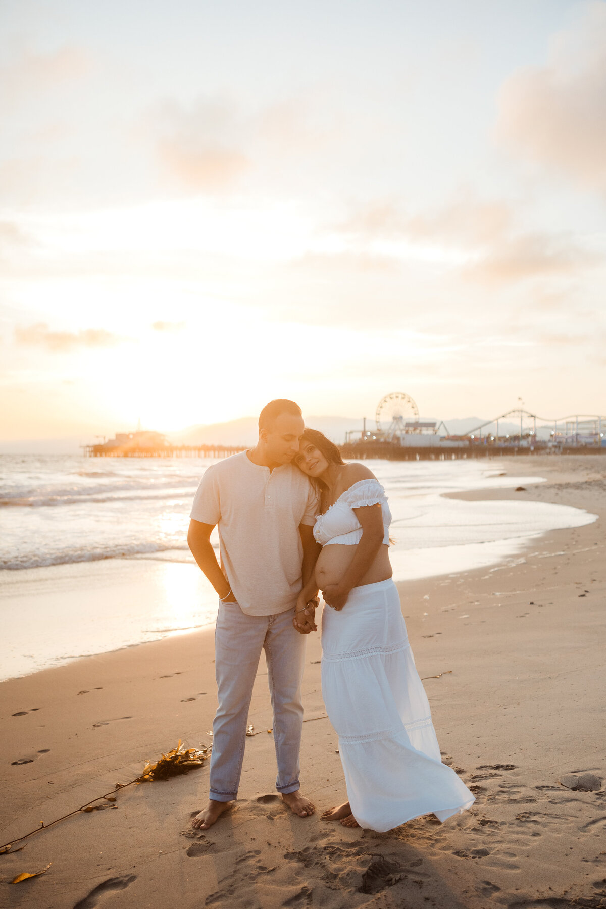 Santa Monica Beach Maternity Photography 72