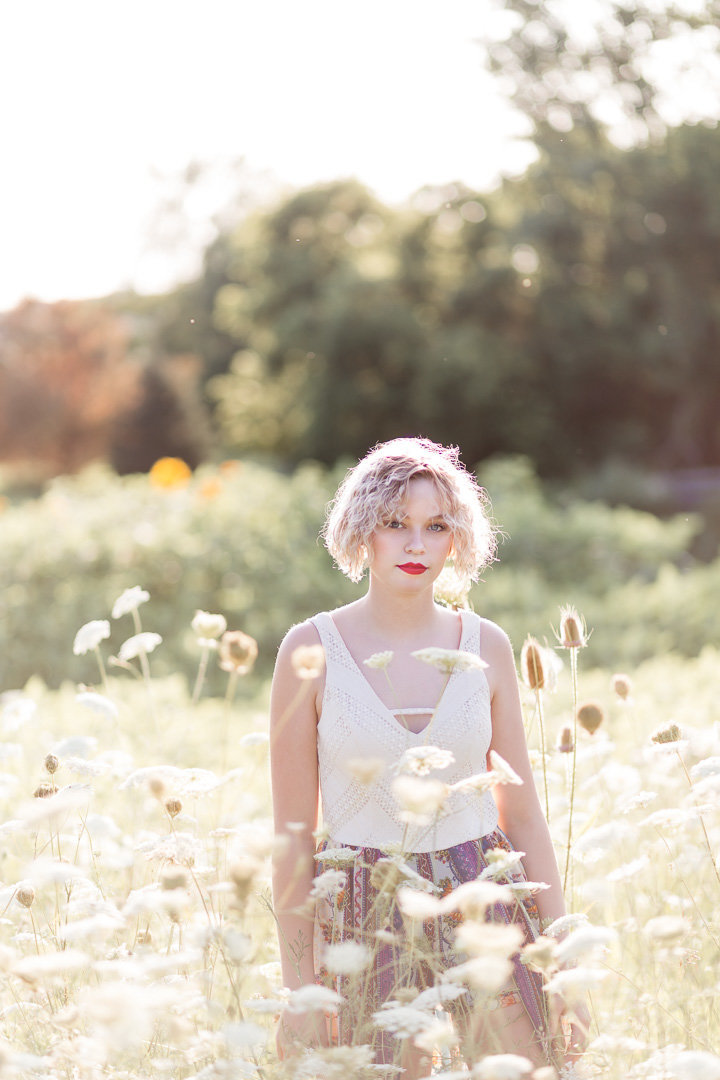 Senior Session in the Sunflower Field0014