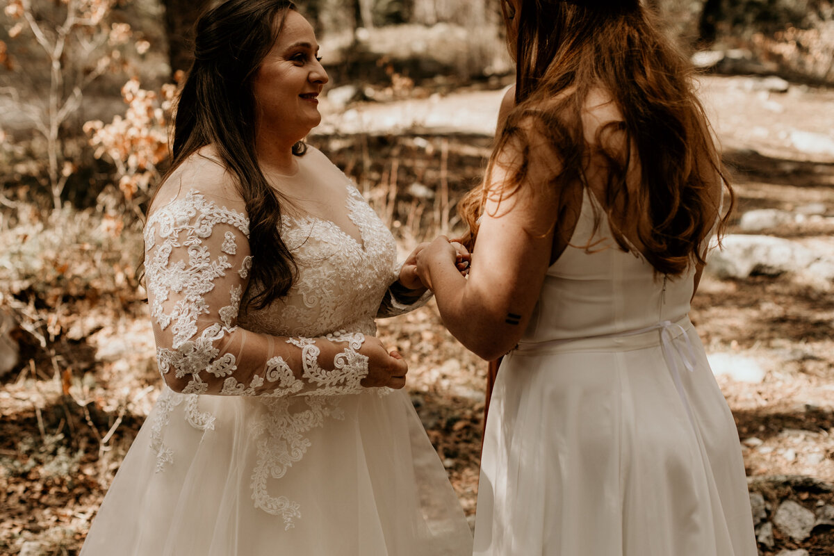 same sex couple elopement ceremony in Taos New Mexico