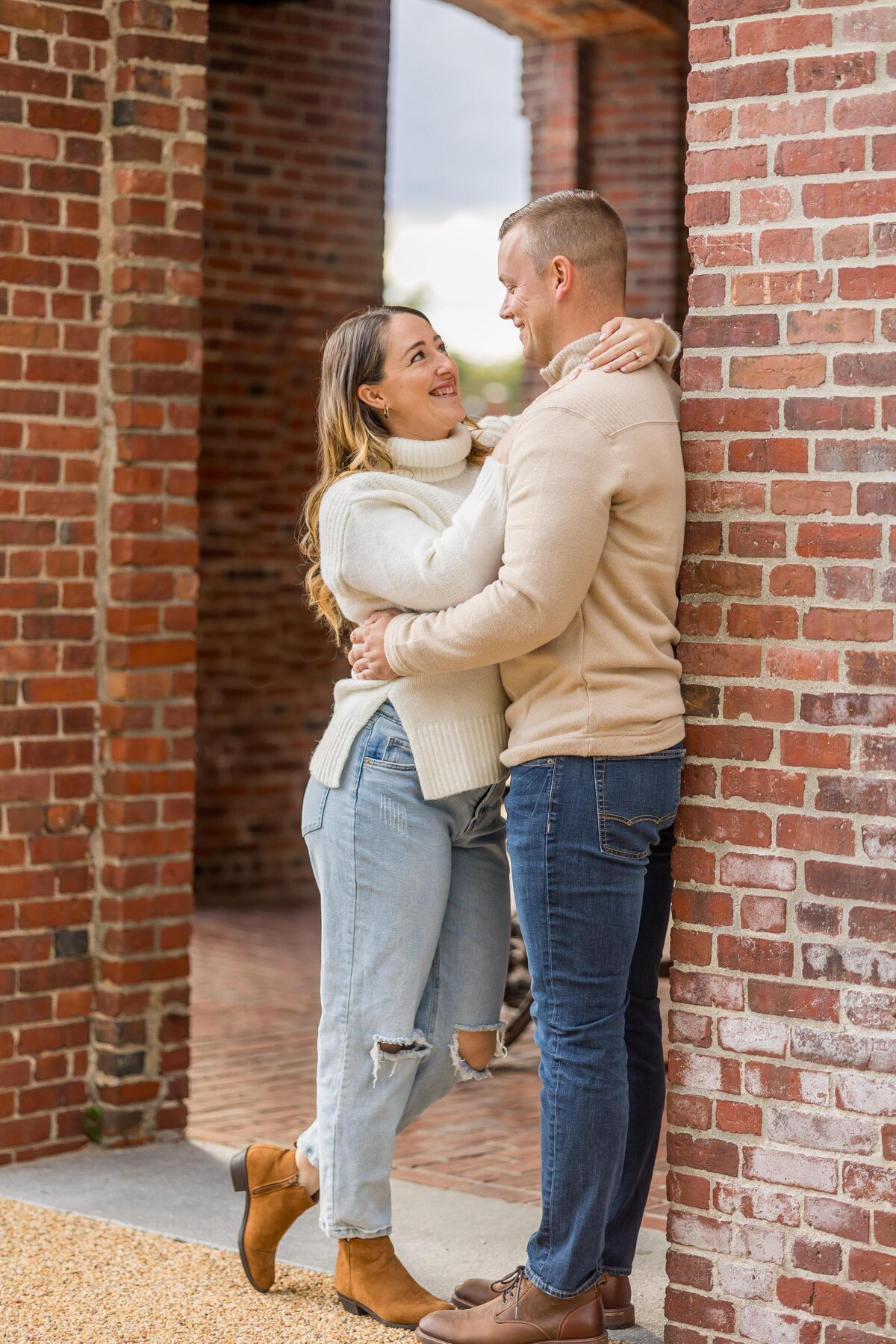 downtown boston engagement photo session