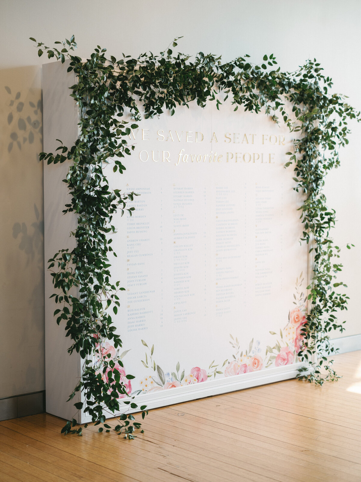 Seating Chart Installation