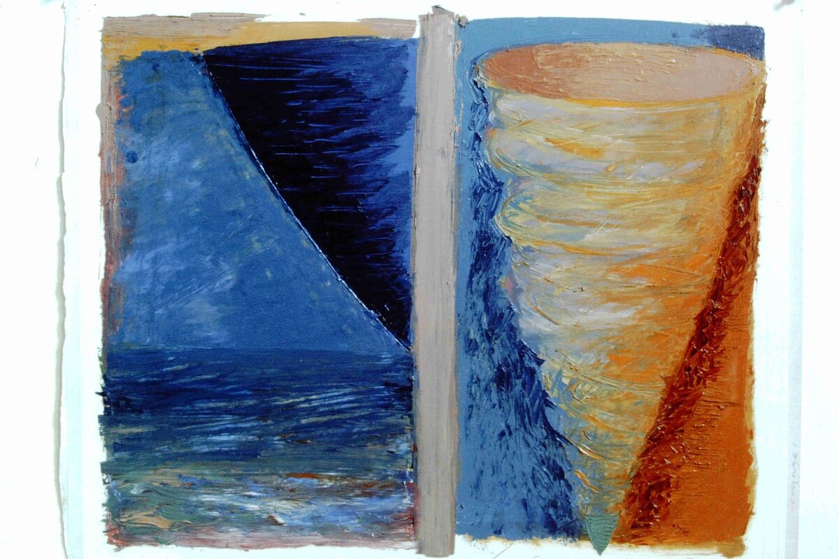 voyage, 1986, oil on paper (approx. 50x60cm)_11zon