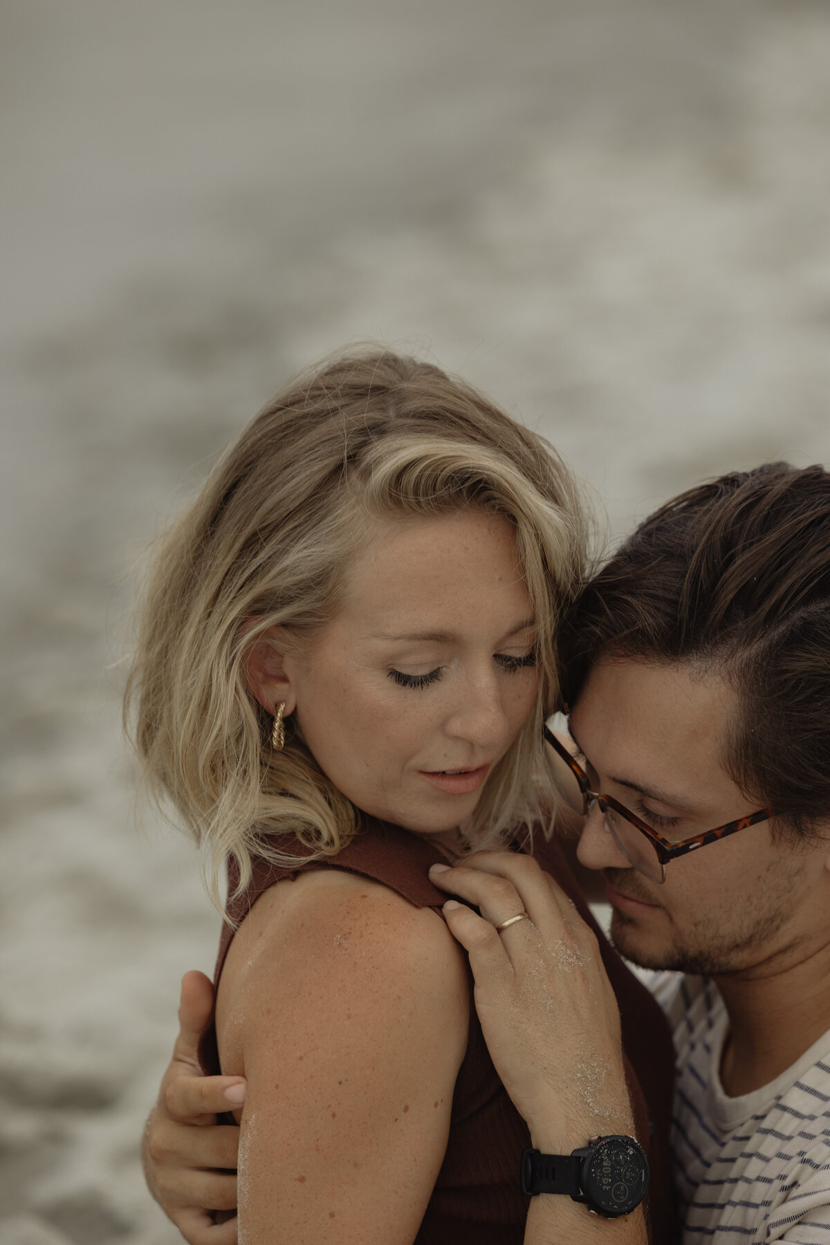couples beach session st augustine florida