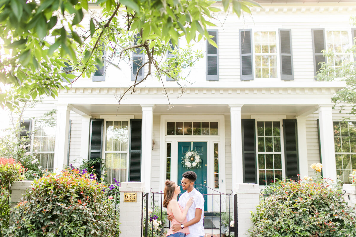 Sweet Springtime Old Town Alexandria Engagement Session Bailey & Jared Megan Kelsey Photography-7