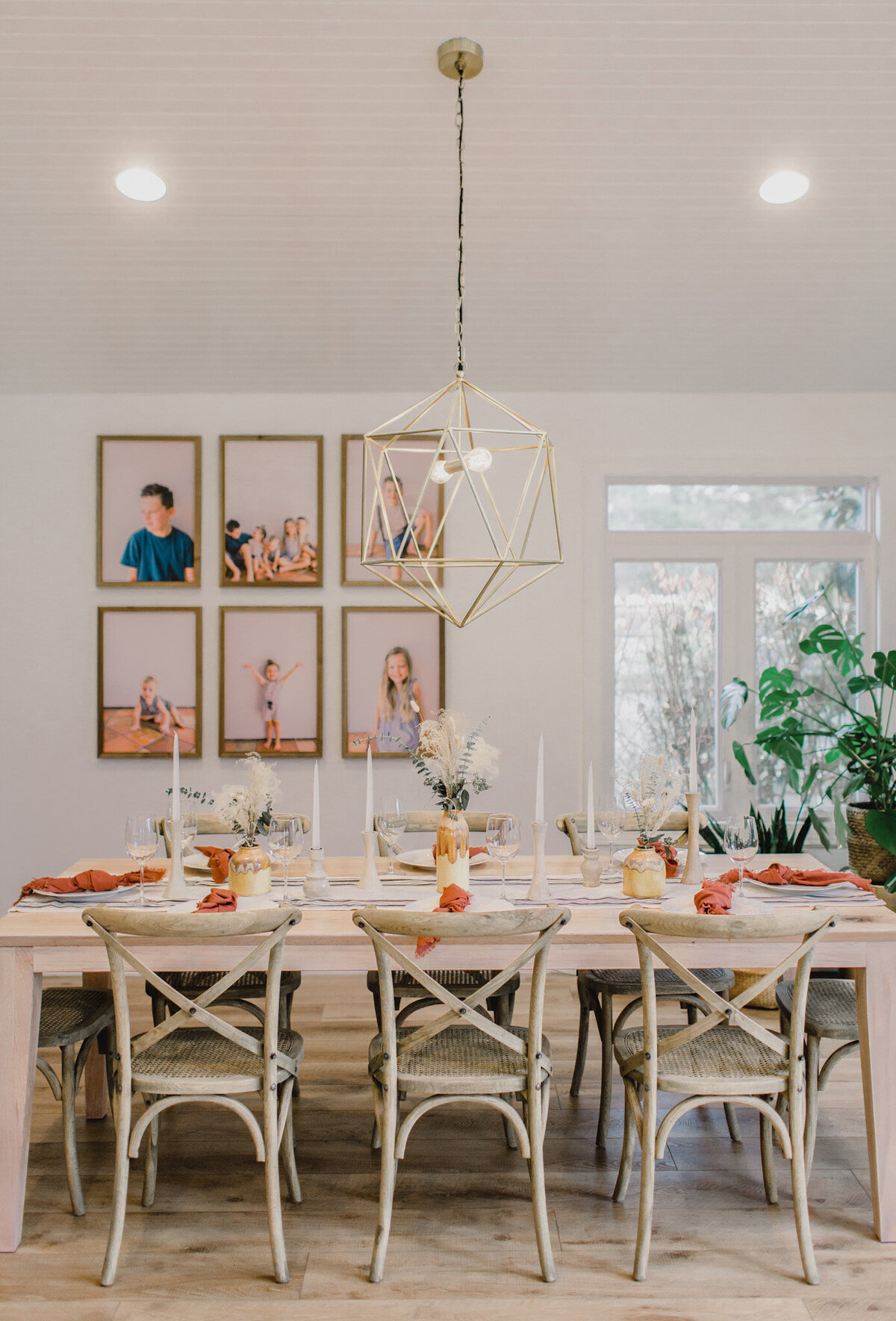 Custom Red Oak Dining Table Profile