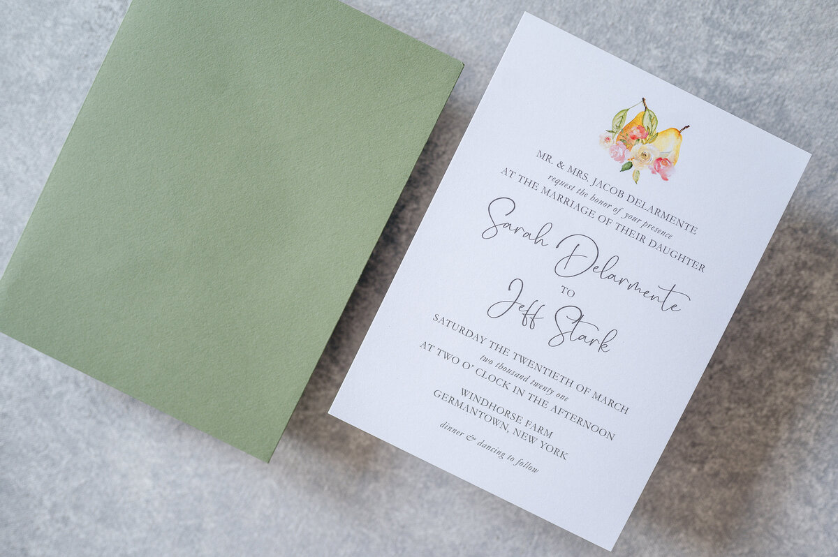 Fruit and Florals Invitation Main Invitation