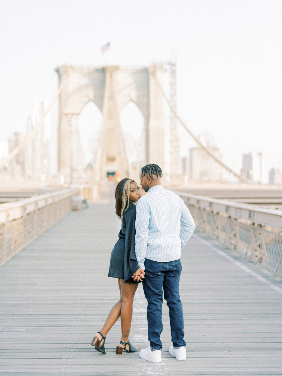 Brooklyn Bridge and DUMBO Sunrise, Engagement Session | Amarachi Ikeji Photography 19
