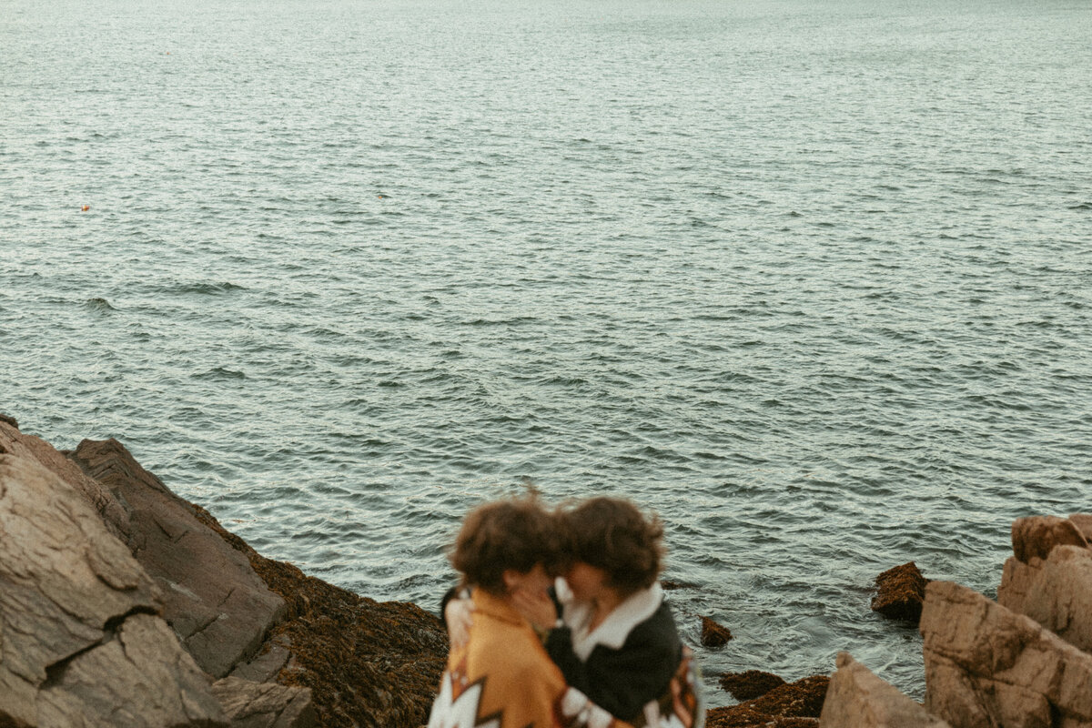 Queer Lesbian Acadia National Park engagement session by Kara McCurdy Photography-2
