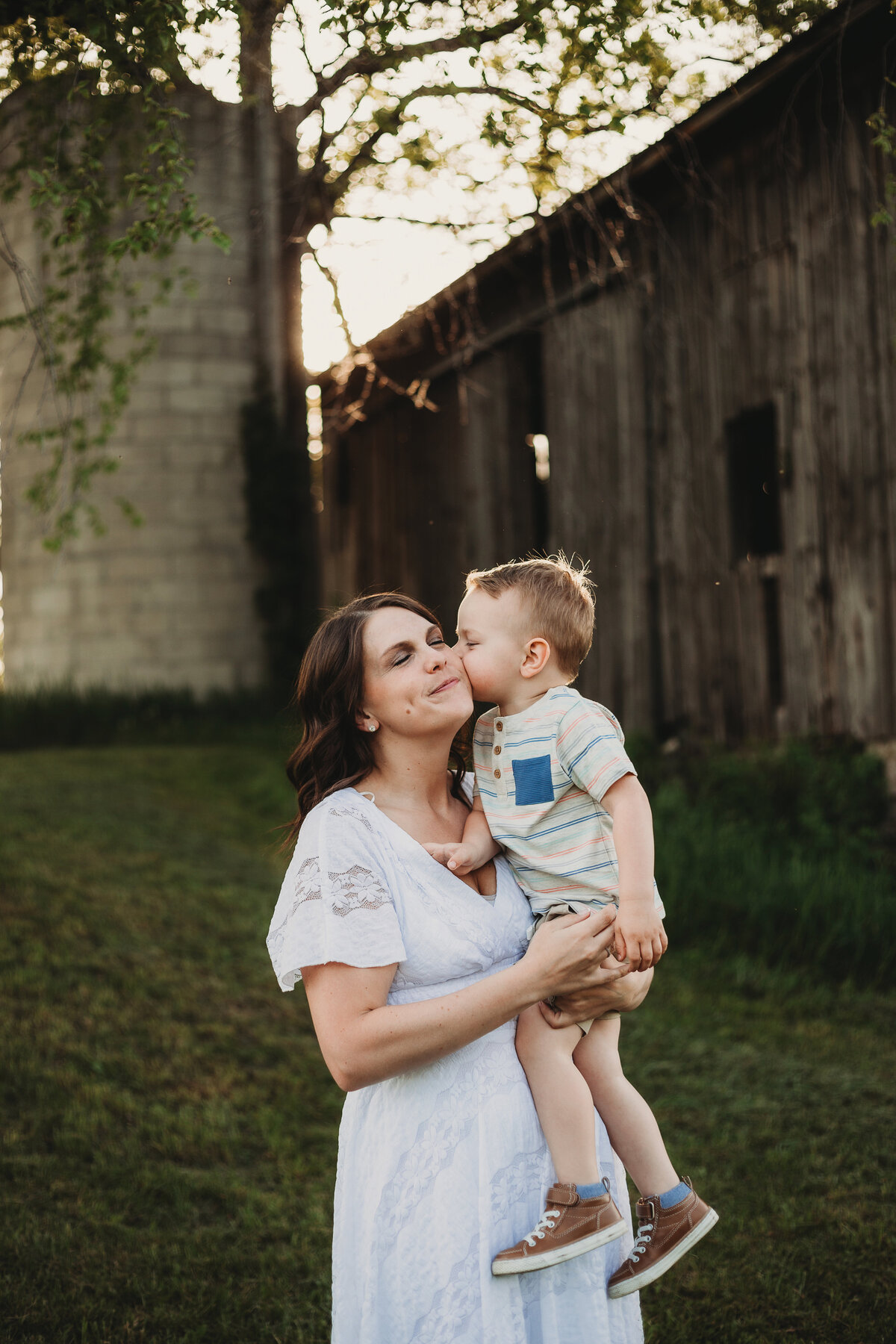 Mom & son family portrait