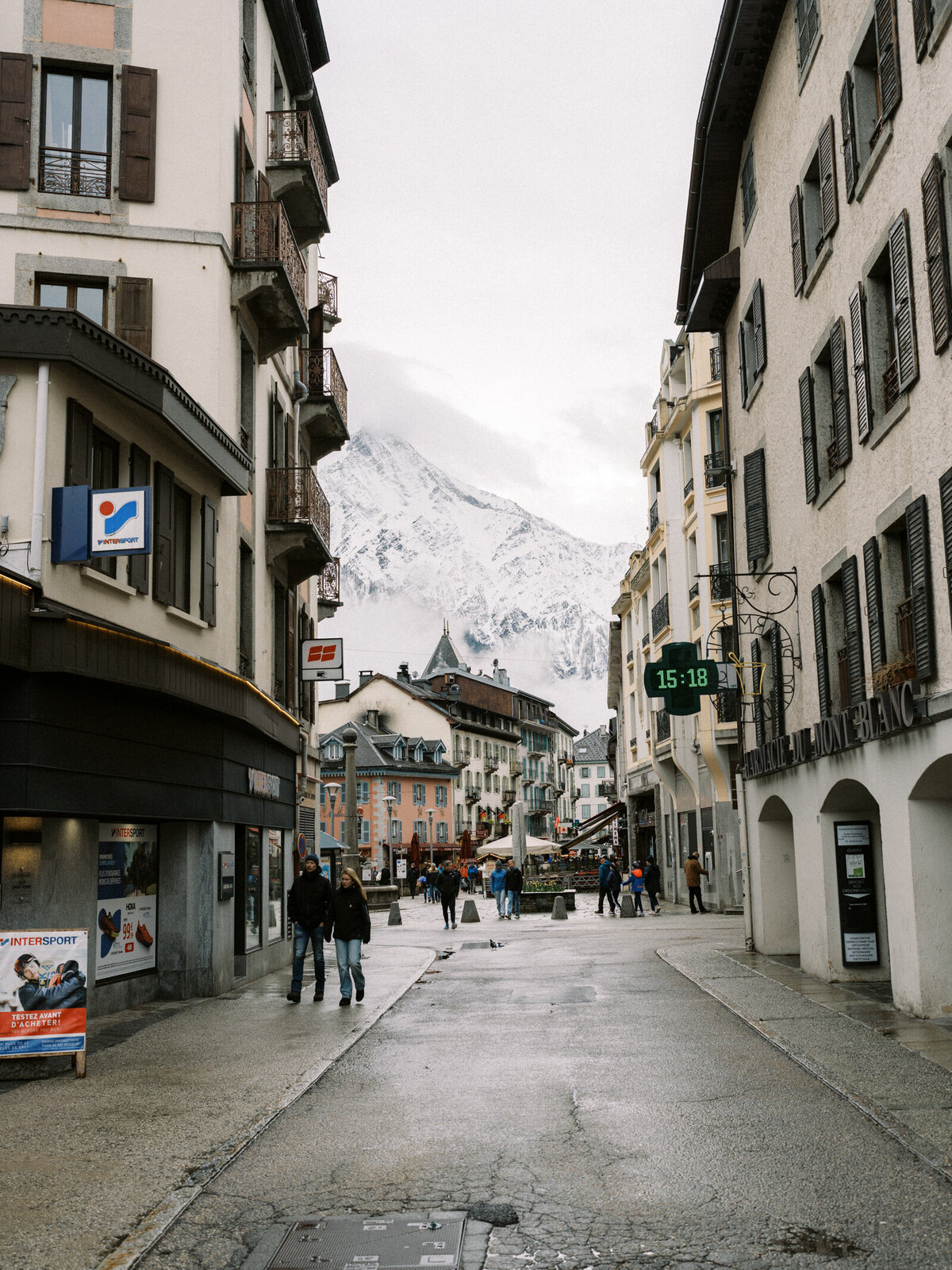 Streets of Chamonix Mont Blanc