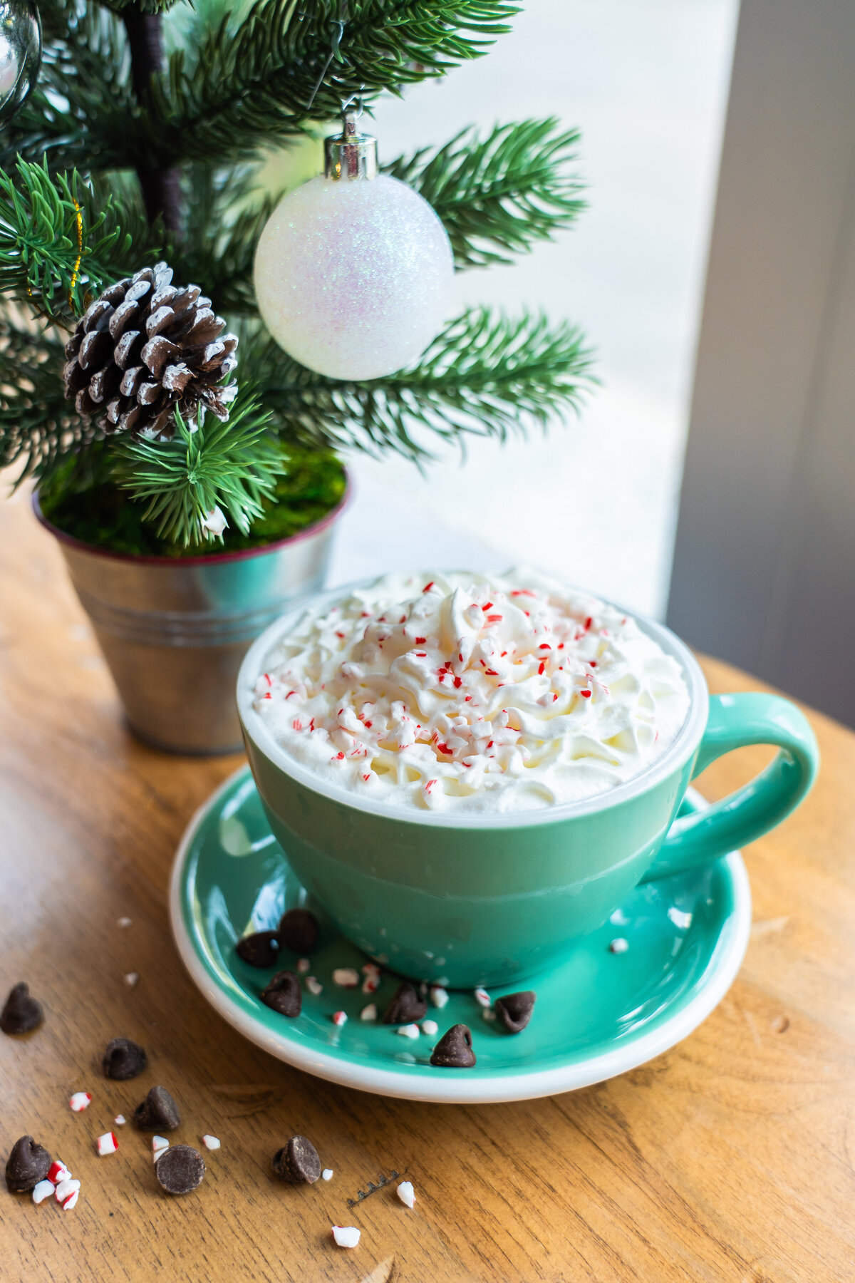 Mint Bark Hot Chocolate