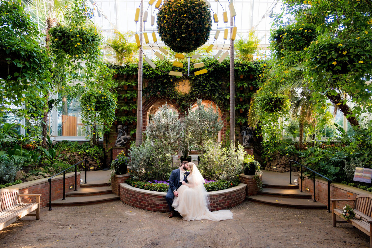 phipps conservatory main room wedding photo