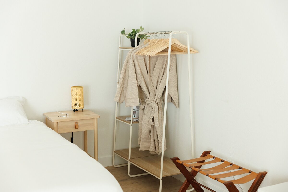 bathrobes in luxury airbnb