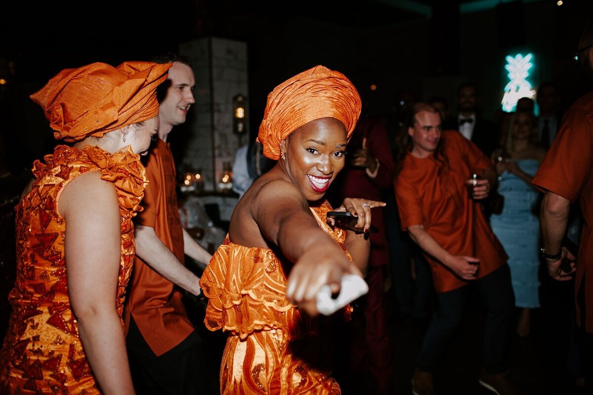 African wedding celebration