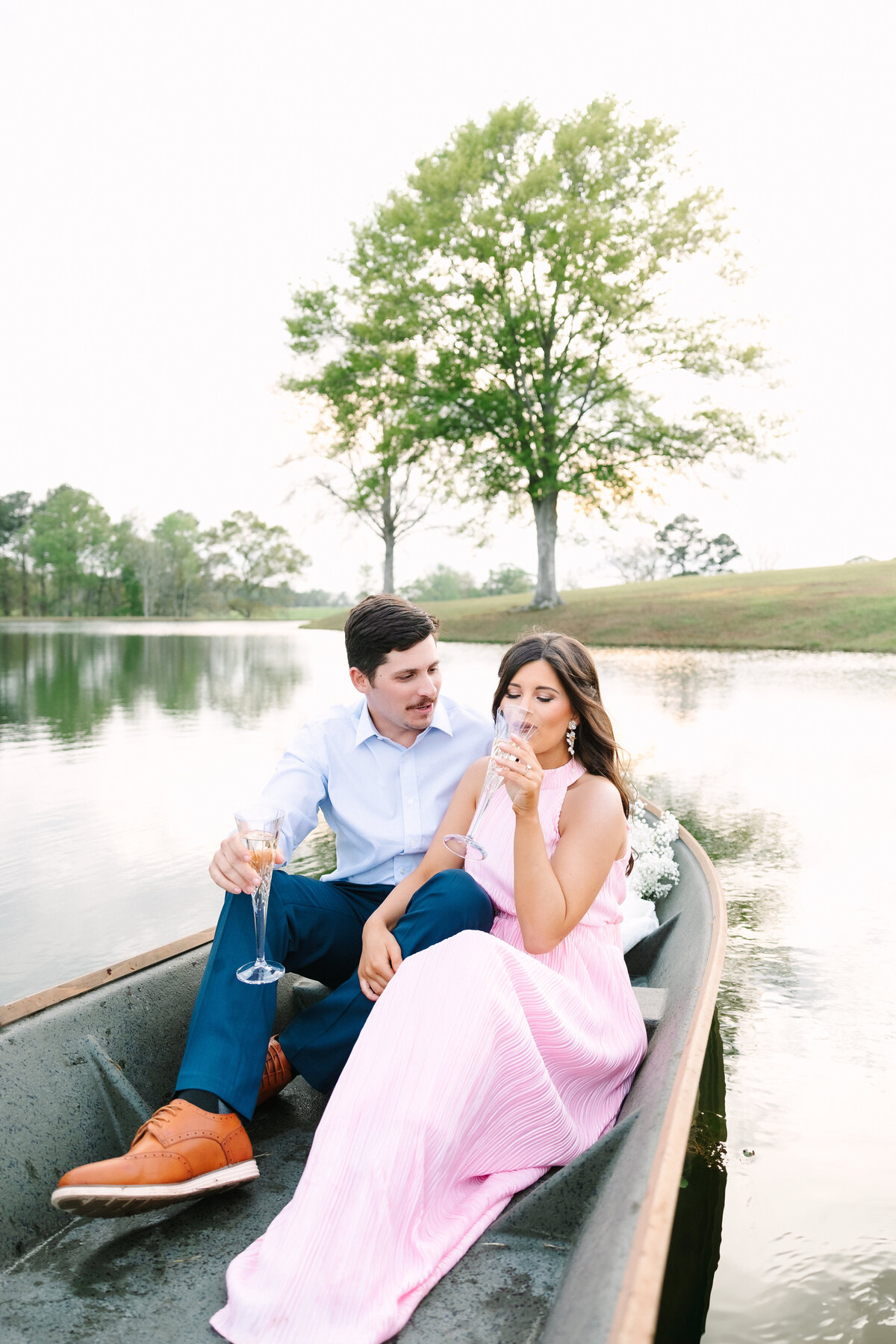 Louisiana Engagements Canoe Photographer