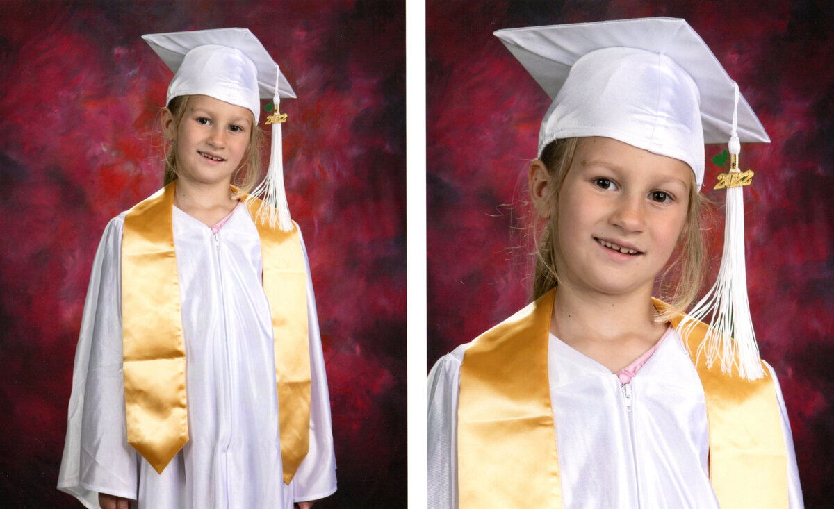 Cap and Gown for Kindergarten, 5th grade, 8th grade and High School Seniors