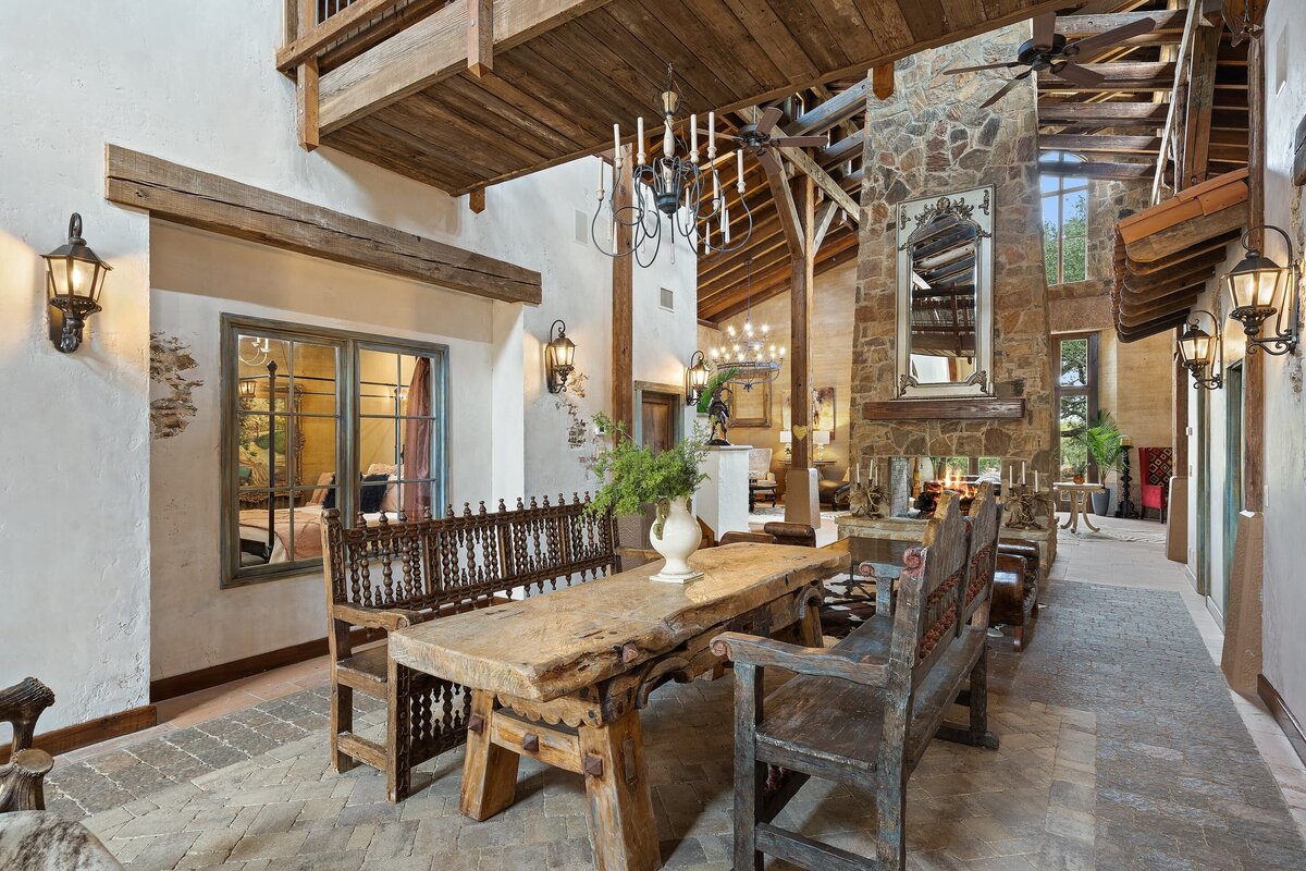 interior of two streams one heart ranch
