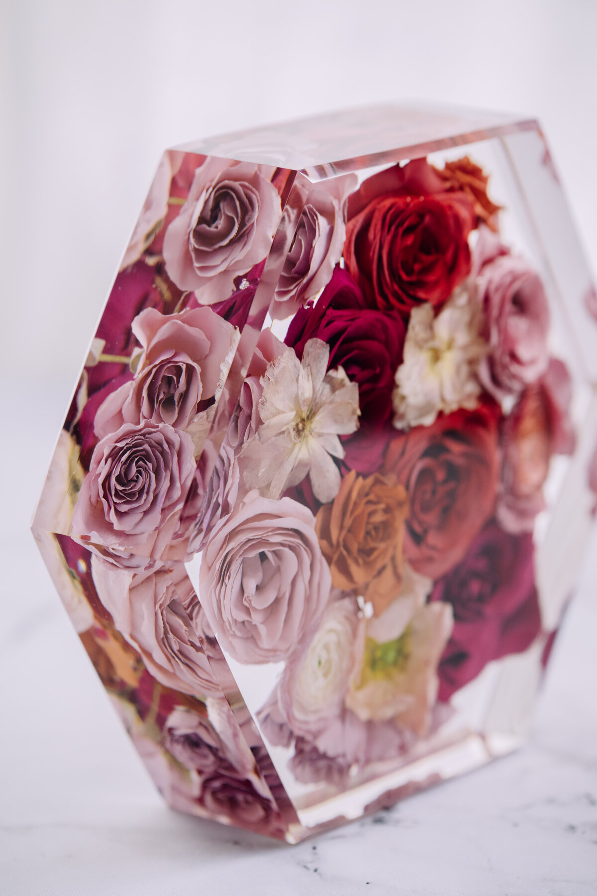 bright pink wedding bouquet
