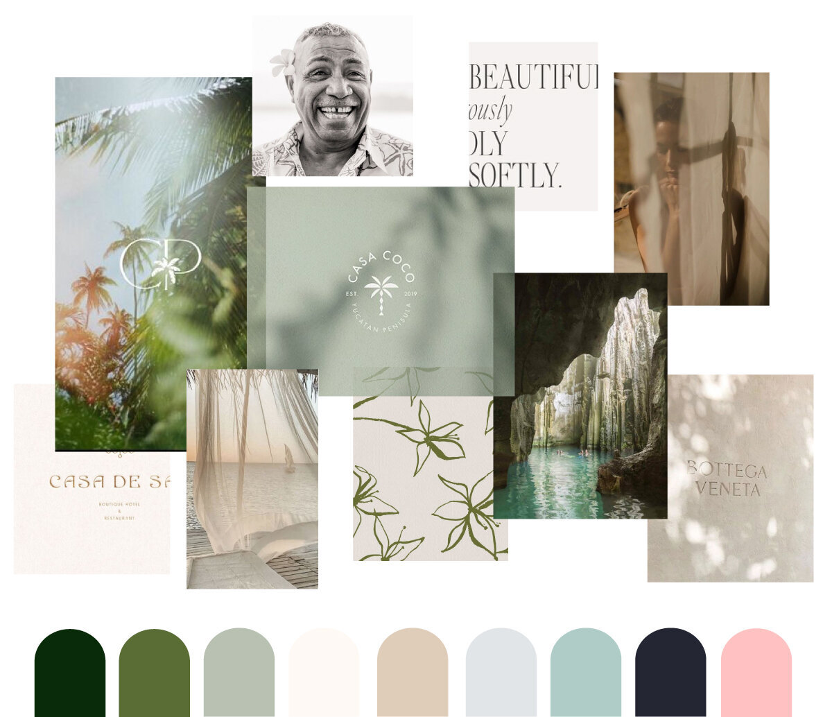 Elegant Tropical Resort brand for Luxury Resort & Spa