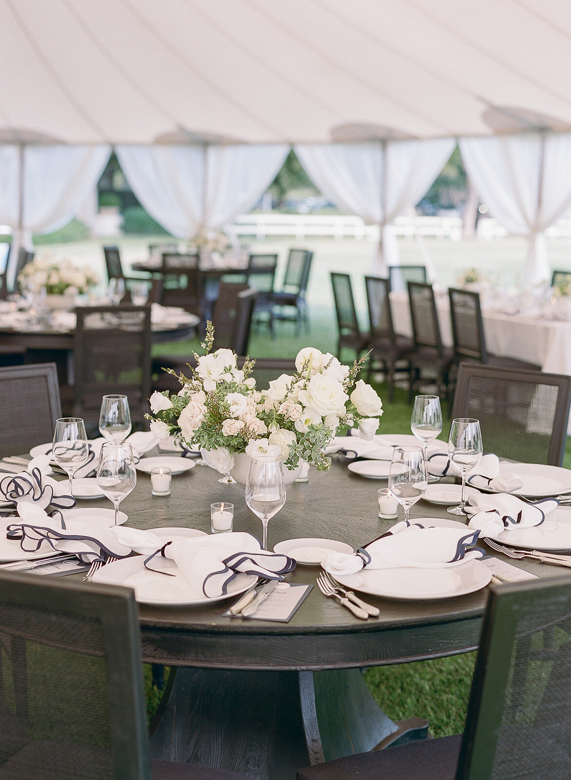 Menlo Circus Club Tented Wedding black tie