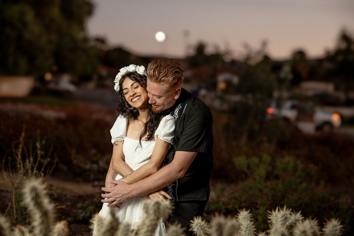 Redlands Sunset Engagement Portrait