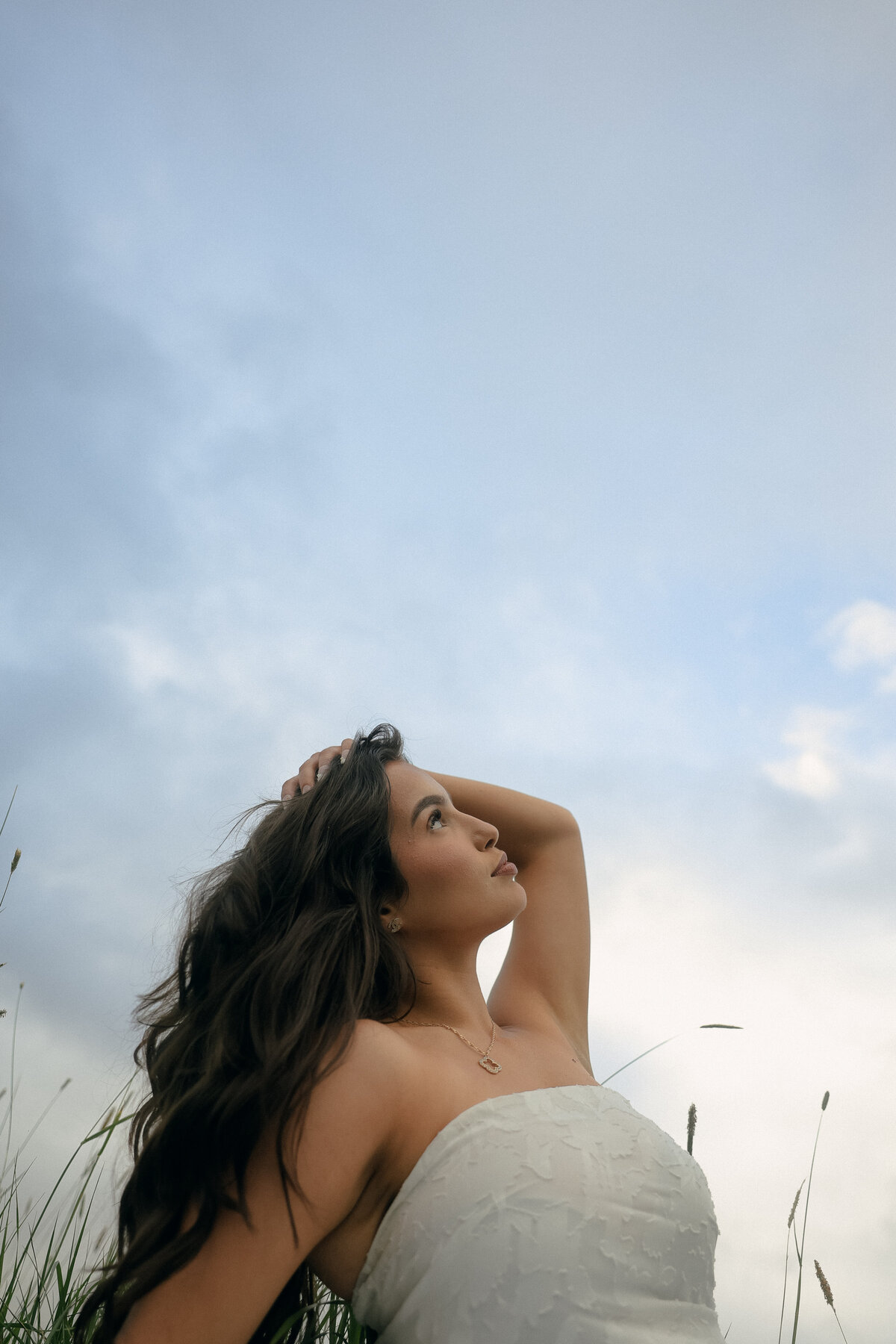 Close-Up Senior Portrait with Thoughtful Expression and Natural Light