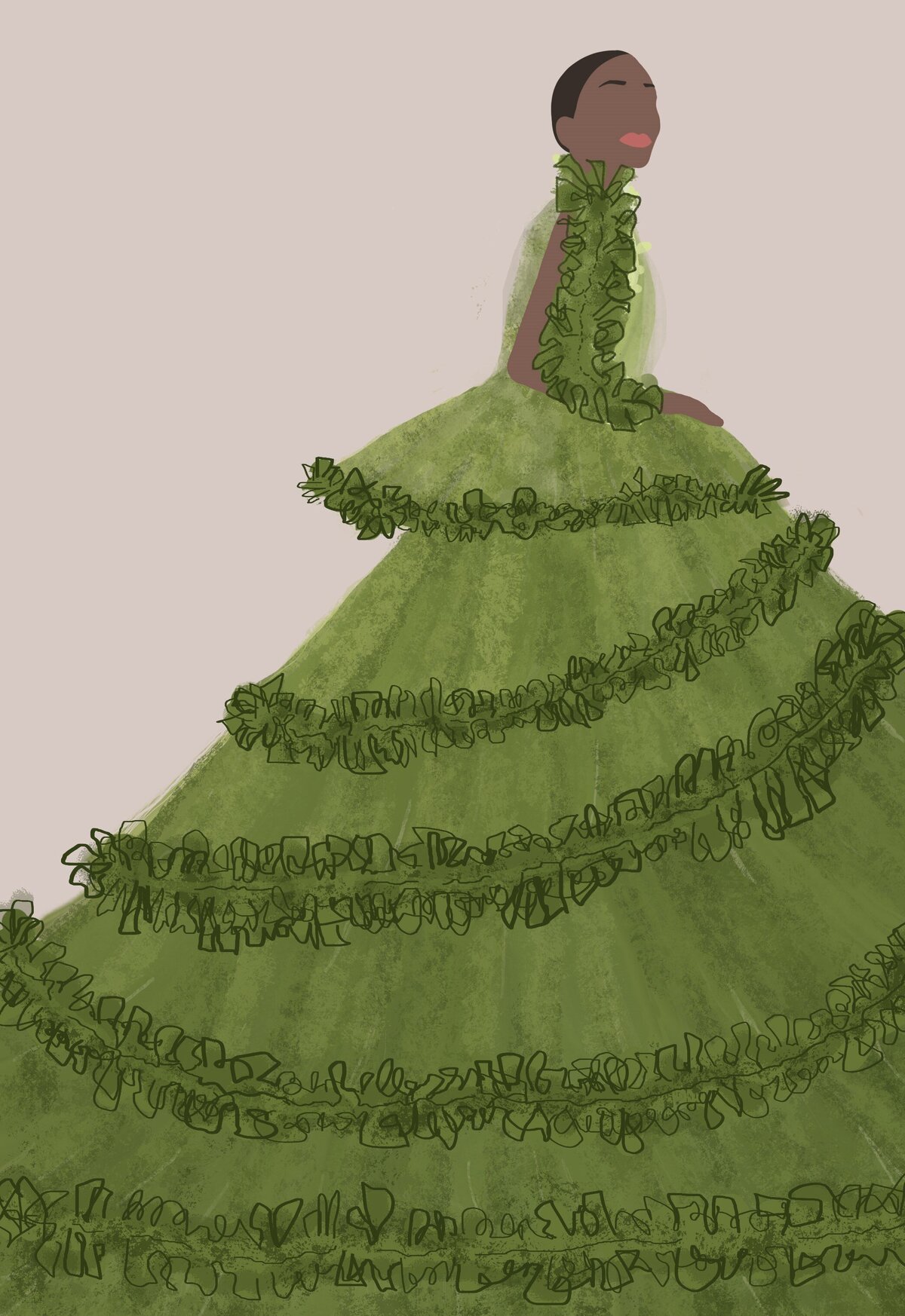 green dress4
