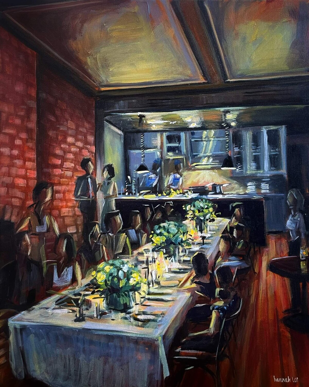 Live Event Painting Rezdora NYC