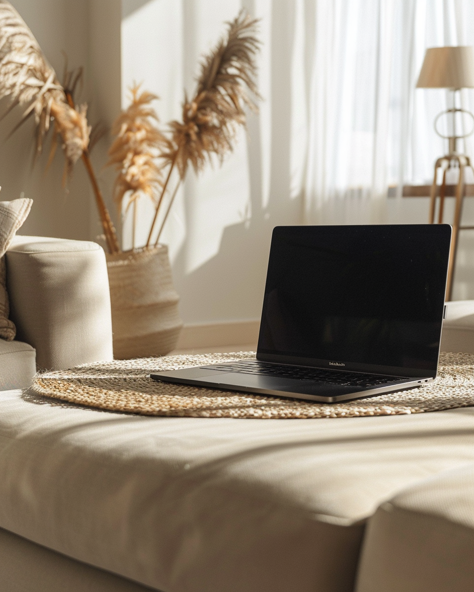 marga888_A_zoomed-in_shot_of_a_black_MacBook_on_a_cream-color_9b549e76-0553-47d9-a6e3-b4ae7a82c915_1