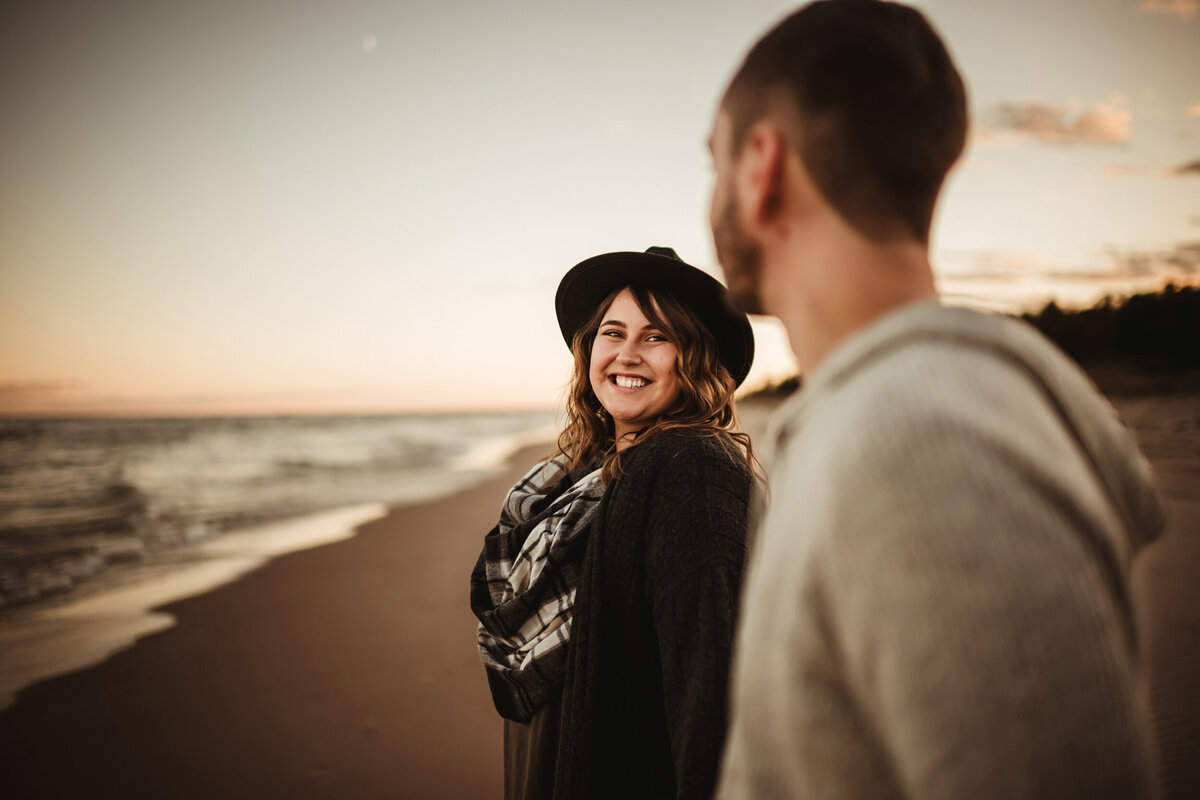 beach engagement session