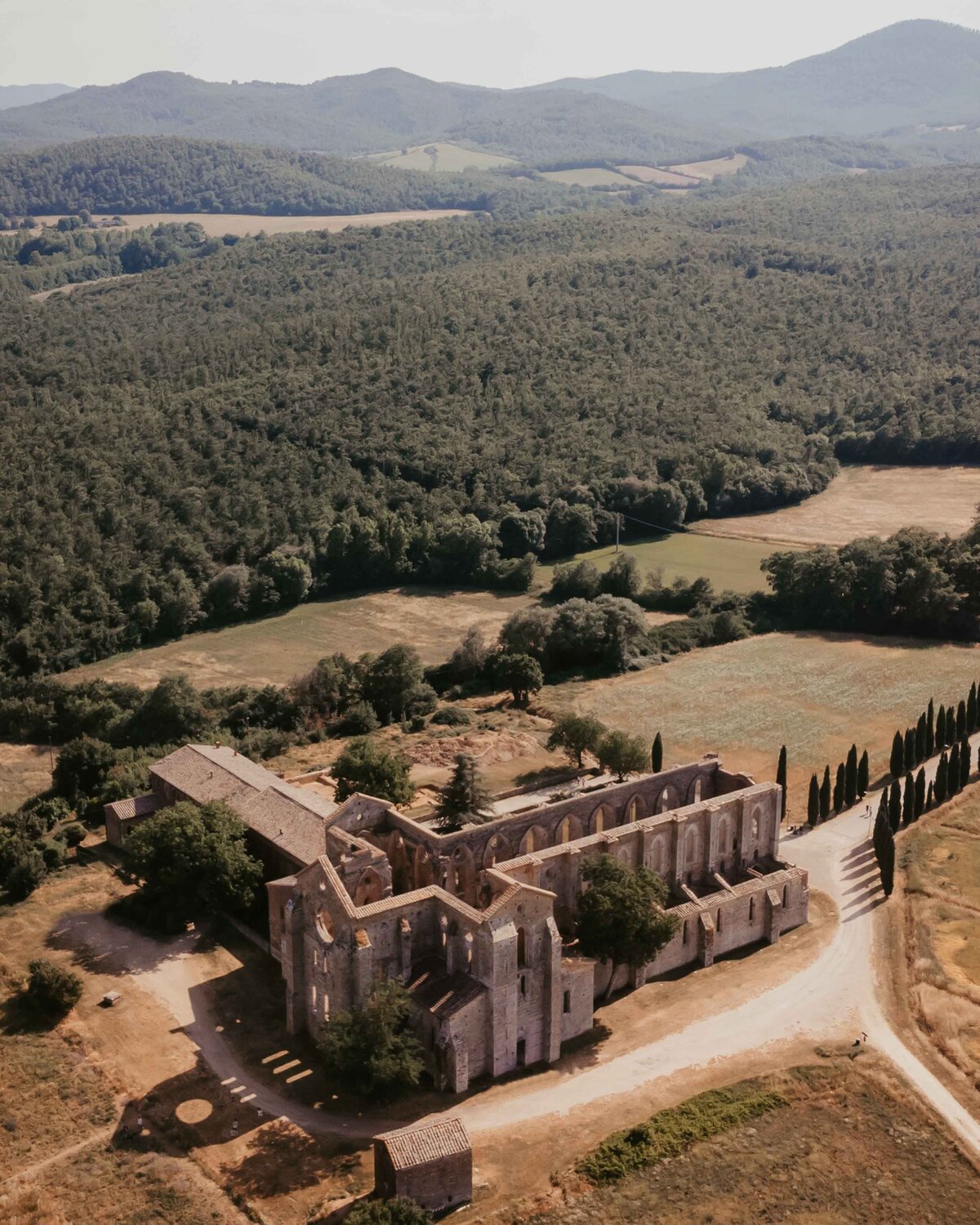 San Galgano Abbey Drone image-1