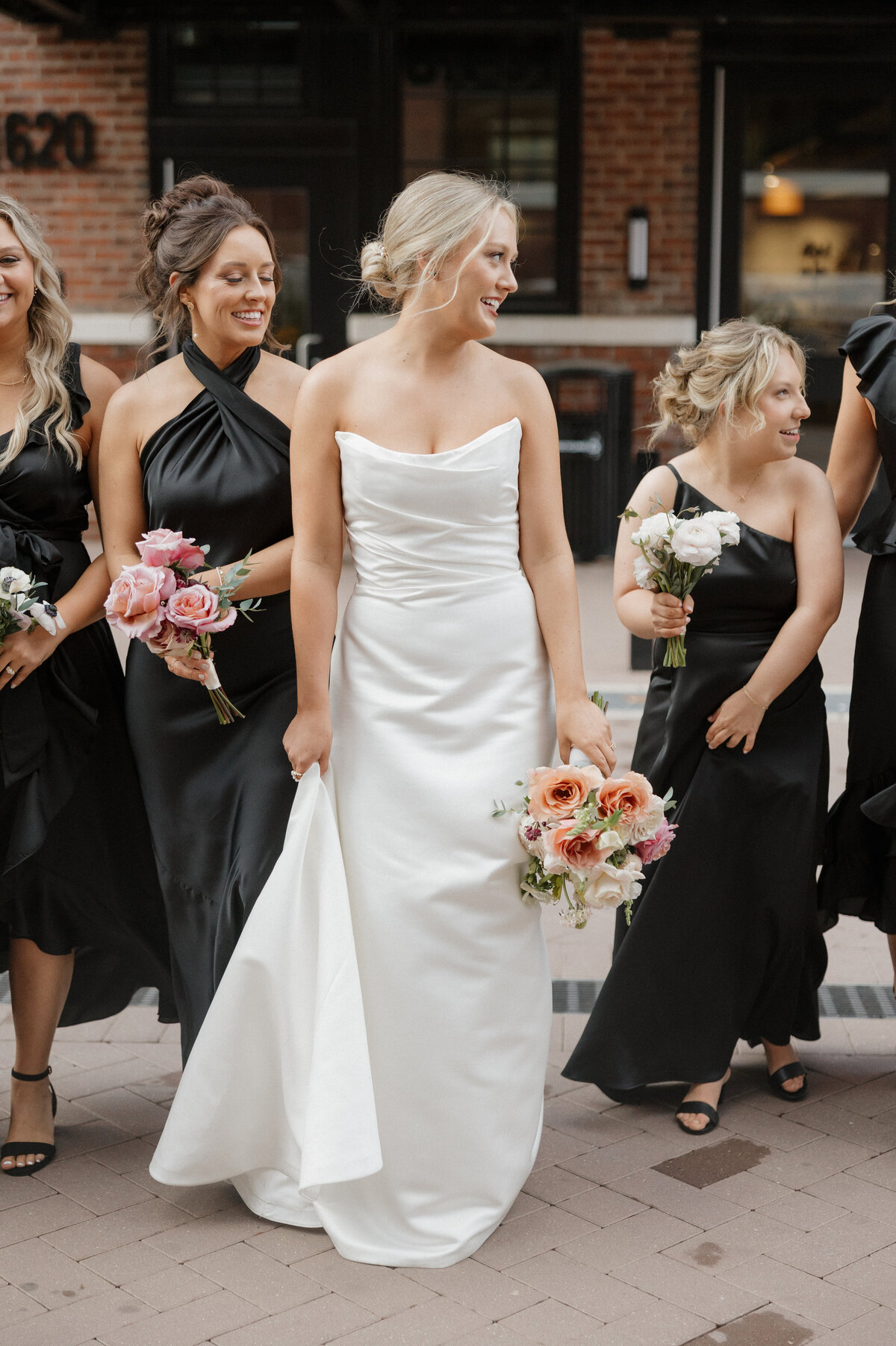 Indianapolis wedding photographer candid bride portrait
