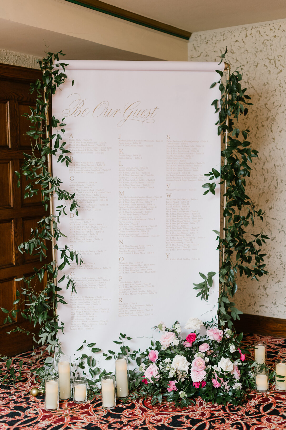 Wedding guest list